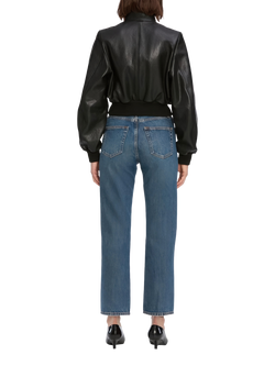 FRAME The Vertical Crop Jeans, Blue - view 2, Blue