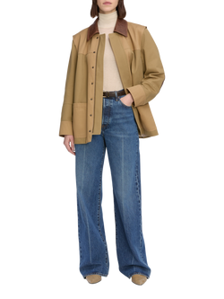 FRAME The Collegiate Wide Leg Jeans, Galactic, Galactic