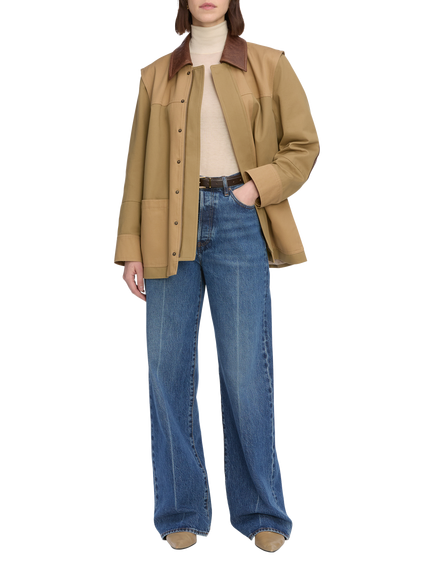 FRAME The Collegiate Wide Leg Jeans, Galactic, Galactic