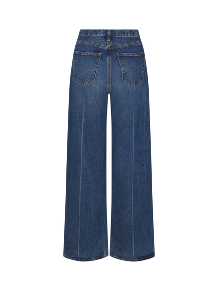 FRAME The Collegiate Wide Leg Jeans, Galactic - view 2, Galactic
