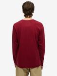 Superdry Vintage Athletic Chest Long Sleeve Top, Rich Burgundy