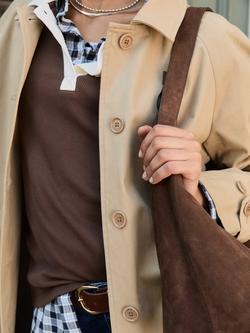 Baukjen Hazel Single Breasted Rain Mac, Sand - view 2, Sand