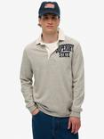Superdry Vintage Athletic Rugby Shirt, Light Grey, Light Grey