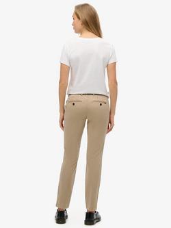 Superdry Mid Rise Chinos, Stonewash Taupe - view 2, Stonewash Taupe