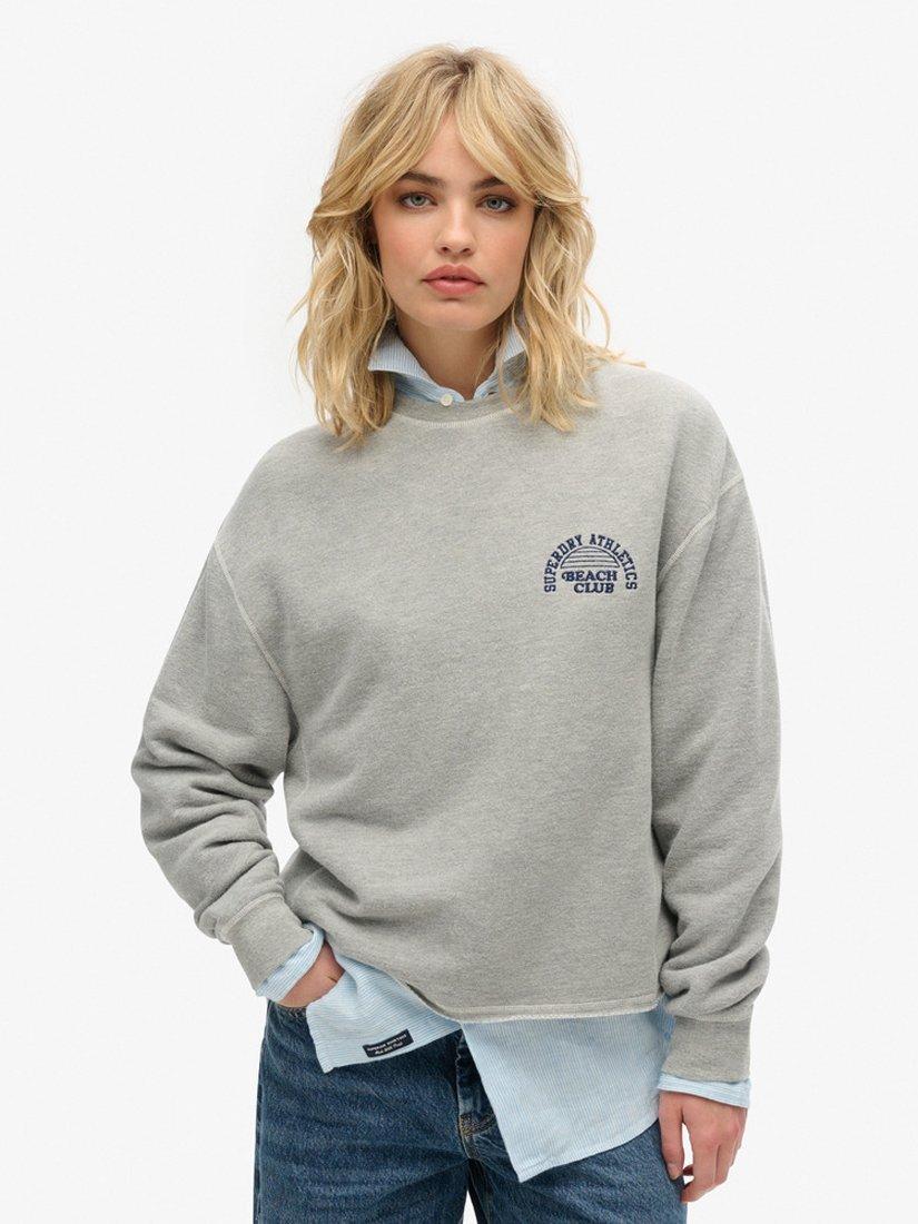 Superdry Athletic Essentials Sweatshirt, Grey Marl