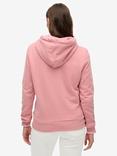 Superdry Embellished Vintage Logo Relaxed Hoodie, Smoke Rose