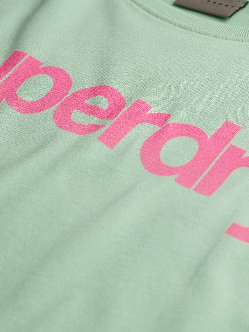 Product image 5 of 5, which shows Superdry Core Logo City Fitted T-Shirt, Hemlock Green, 8