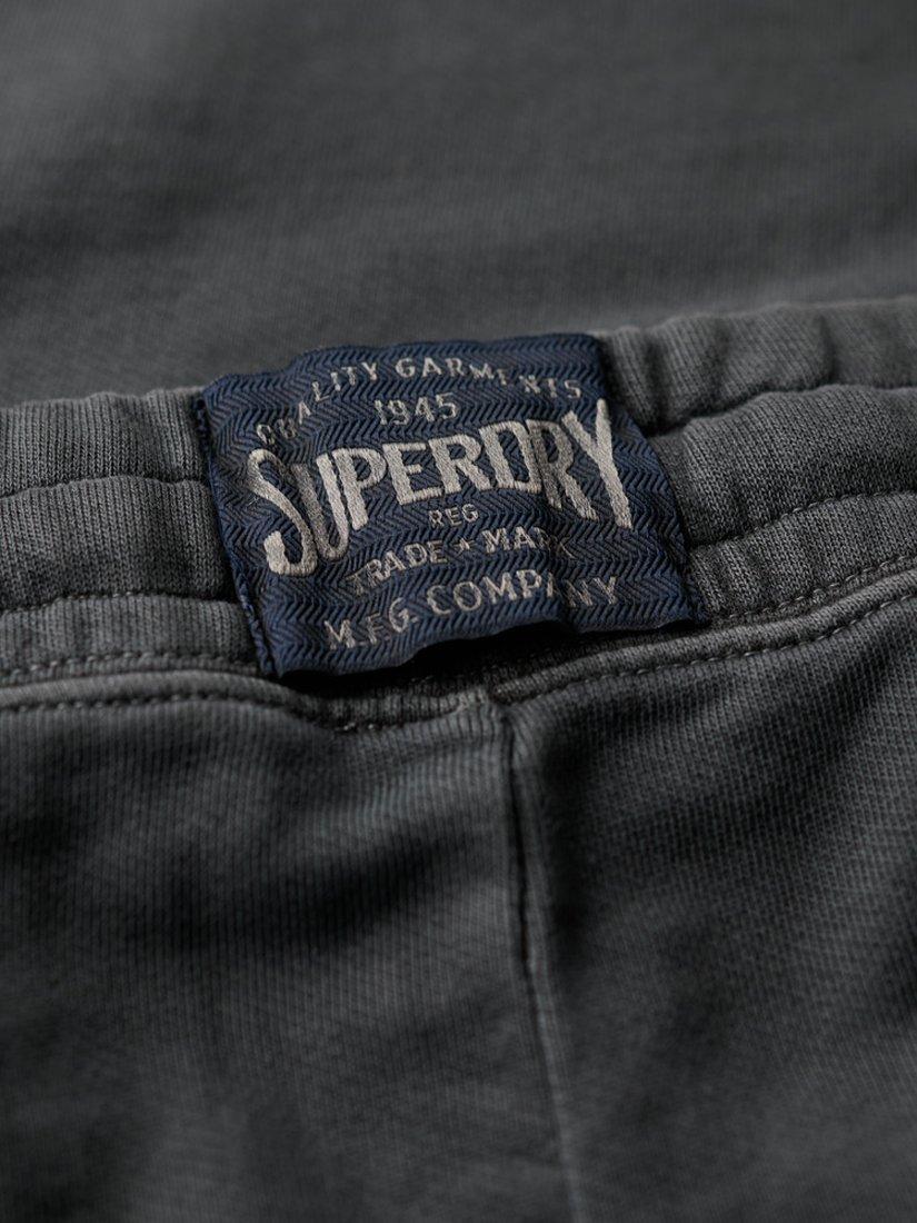 Product image 7 of 7, which shows Superdry Athletic Essentials Vintage Wide Cargo Joggers, Washed Black, 8