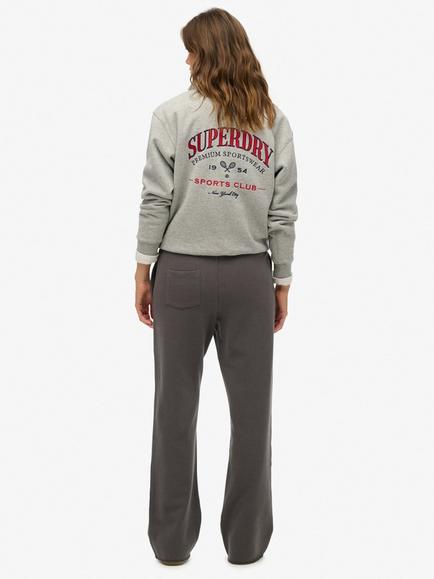 Superdry Athletic Tonal Wide Leg Joggers, Charcoal - view 2, Charcoal