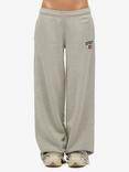 Superdry Athletic Essentials Wide Leg Joggers, Grey Marl