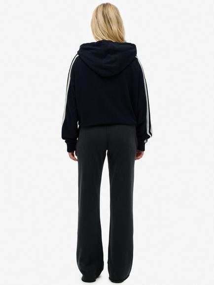 Superdry Athletic Embroidered Flare Joggers, Eclipse Navy - view 2, Eclipse Navy