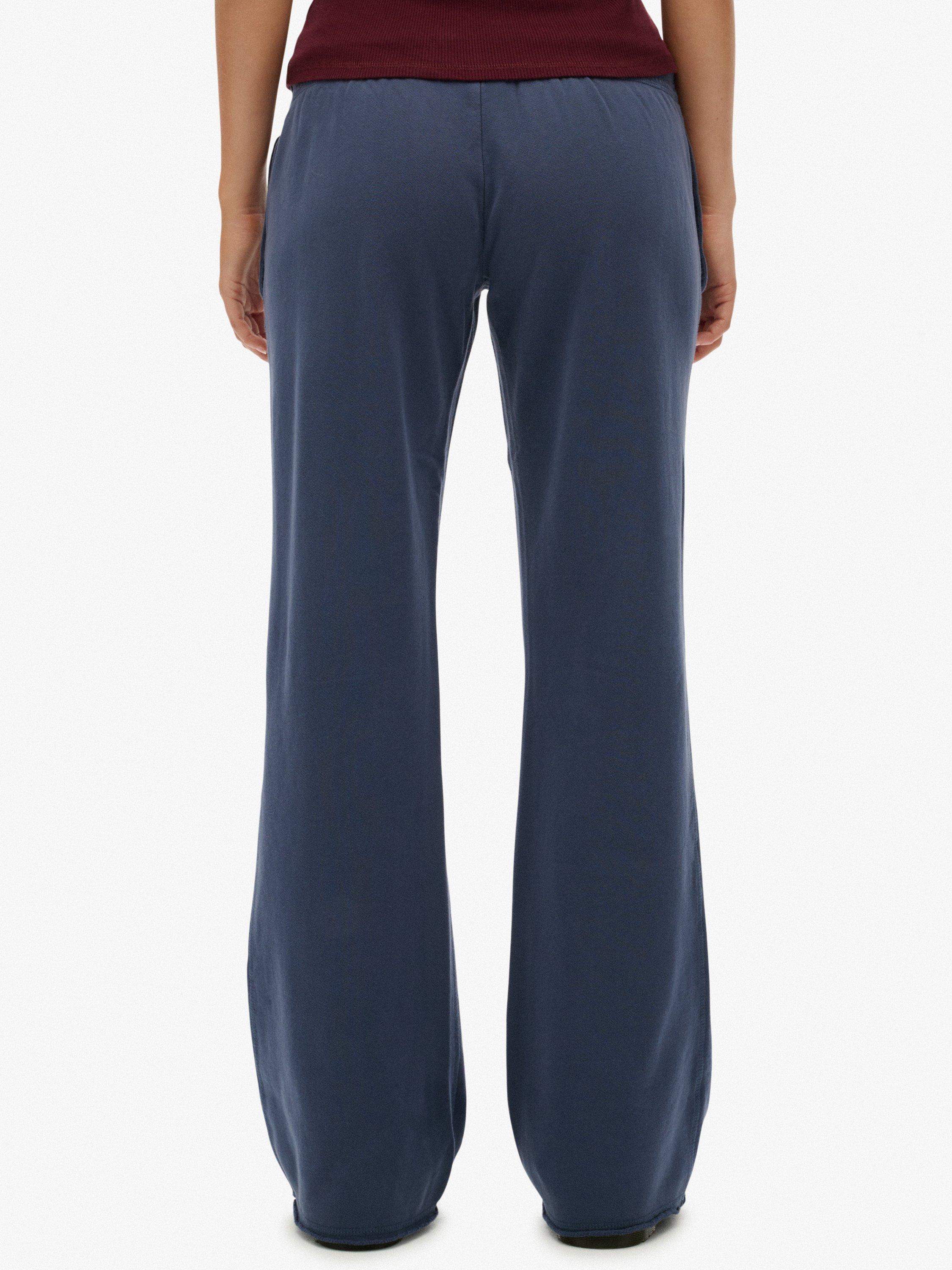 Product image 4 of 7, which shows Superdry Athletic Embroidered Flare Joggers, Mariner Navy, 8