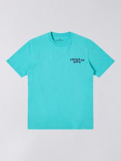 Edwin Fruits of Love Graphic Print Cotton T-Shirt, Baltic