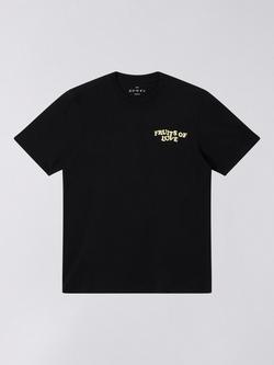 Edwin Fruits of Love Graphic Print Cotton T-Shirt, Black
