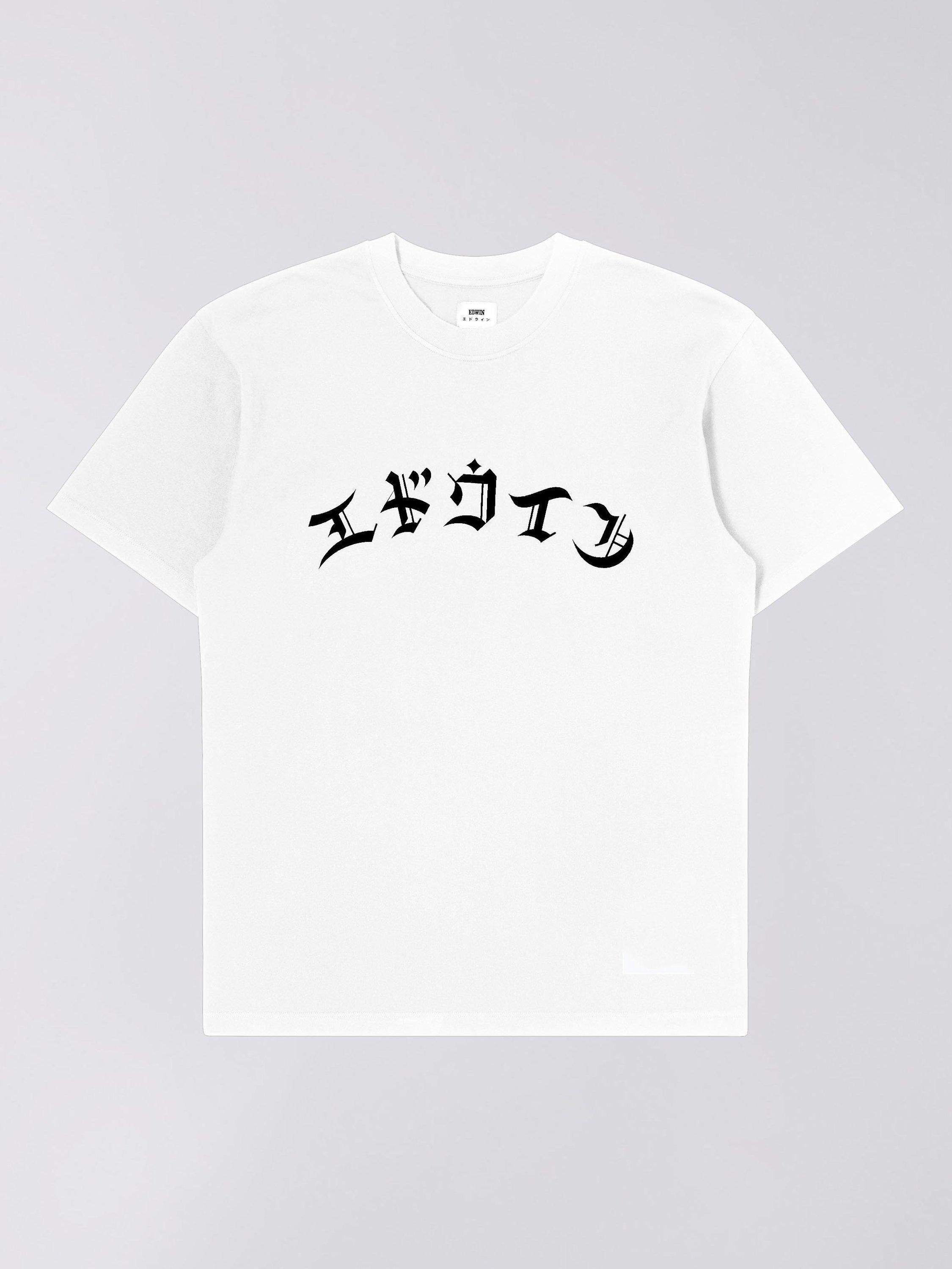 Product image 1 of 2, which shows Edwin High Life Graphic Print Cotton T-Shirt, White, S