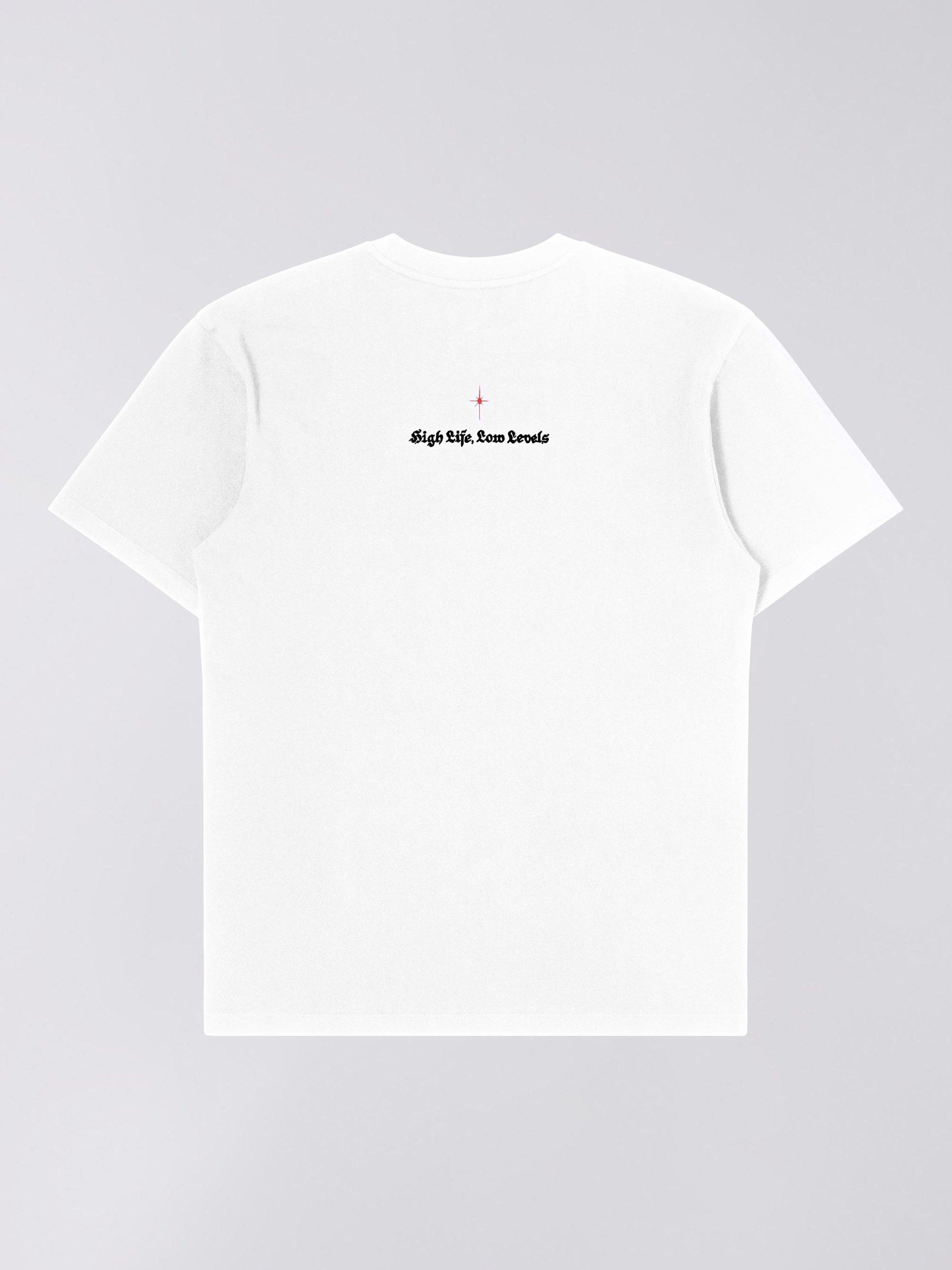 Product image 2 of 2, which shows Edwin High Life Graphic Print Cotton T-Shirt, White, S