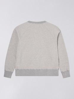Edwin Made in Japan Cotton Raglan Sleeve Sweatshirt - view 2, Grey
