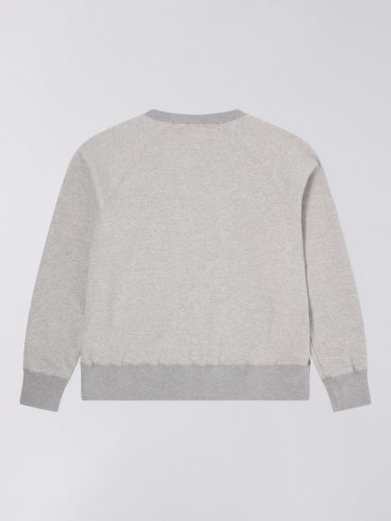 Edwin Made in Japan Cotton Raglan Sleeve Sweatshirt - view 2, Grey