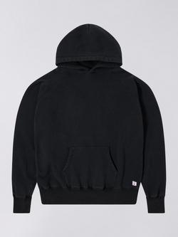 Edwin Made in Japan Cotton Raglan Hoodie, Black, Black