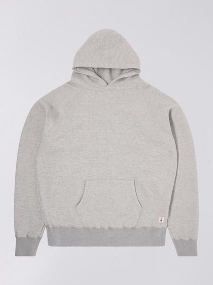 Edwin Made in Japan Cotton Raglan Hoodie, Grey, Grey