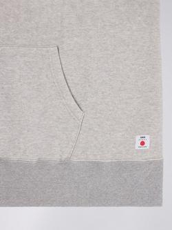 Edwin Made in Japan Cotton Raglan Hoodie, Grey - view 2, Grey