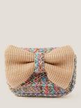 Monsoon Kids' Woven Bow Bag, Multi