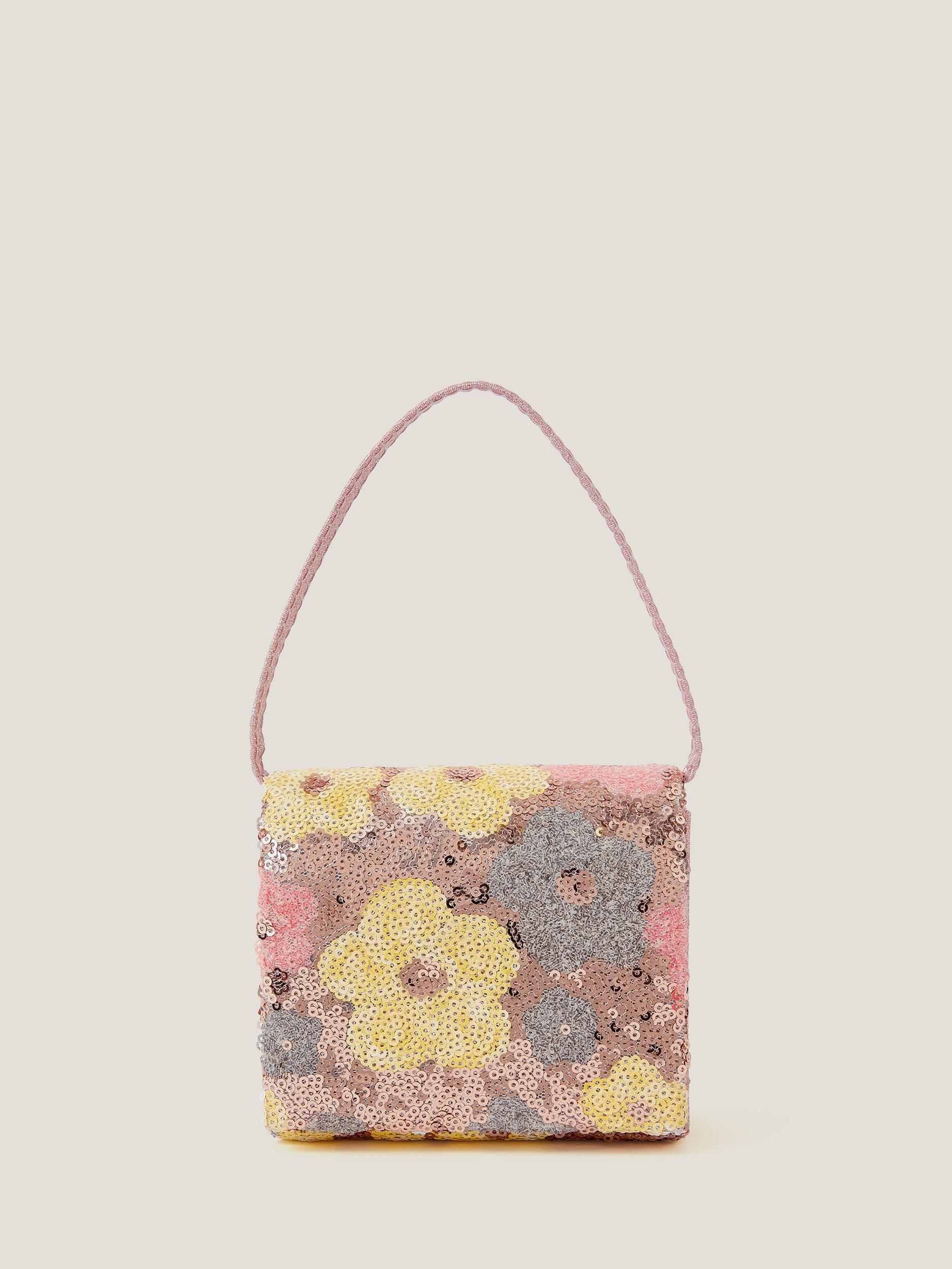Product image 1 of 3, which shows Monsoon Kids' Daisy Sequin Bag, Multi