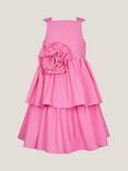 Monsoon Kids' Strappy Tiered Party Dress, Pink