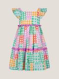 Monsoon Kids' Cotton Star Print Dress, Multi