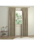 John Lewis Brushed Viscose Blend Pair Lined Pencil Pleat Curtains, Natural
