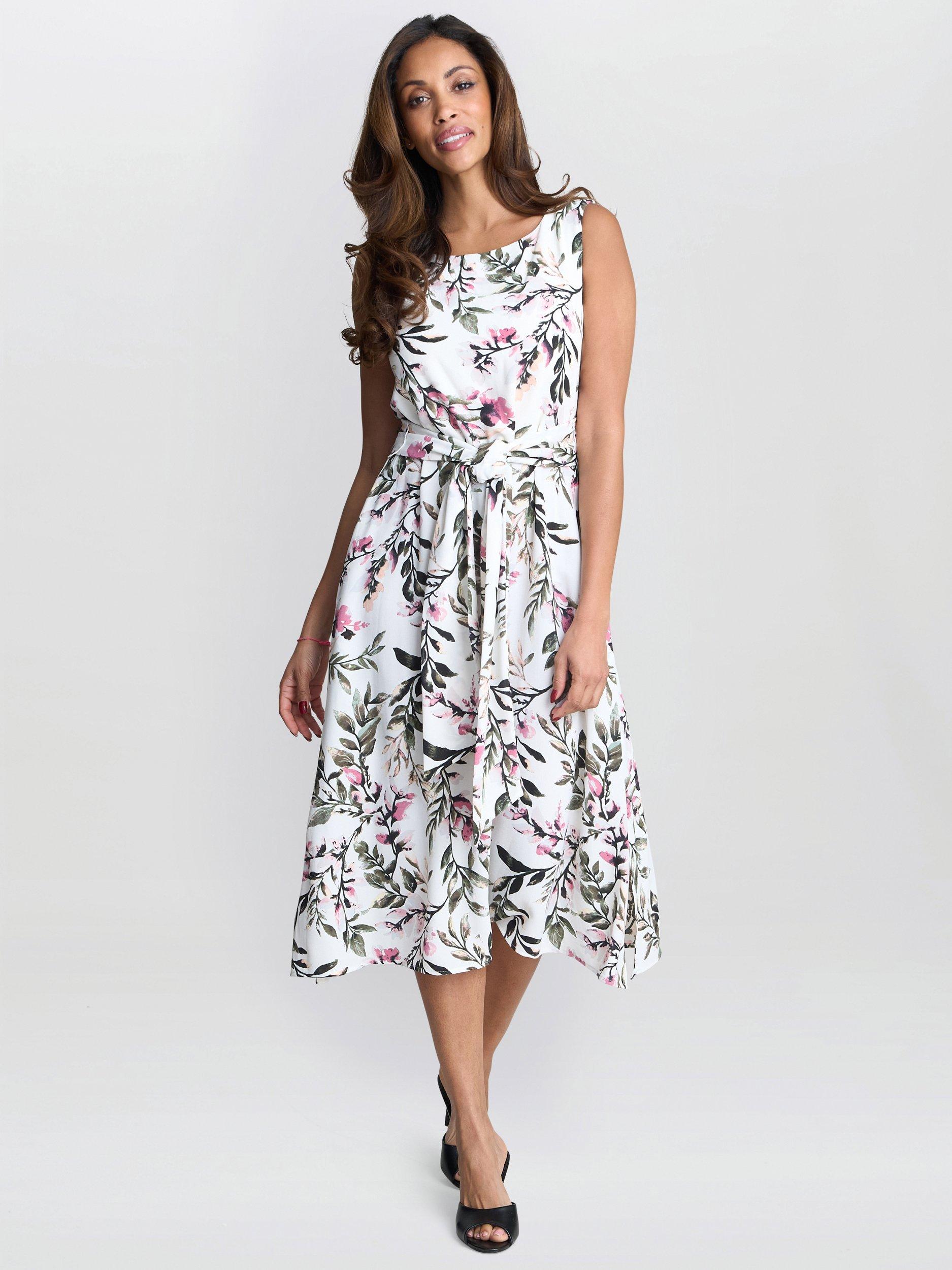Product image 1 of 5, which shows Gina Bacconi Kelly Floral Dress, Multi, 8