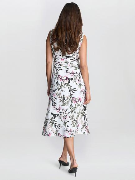 Gina Bacconi Kelly Floral Dress, Multi - view 2, Multi