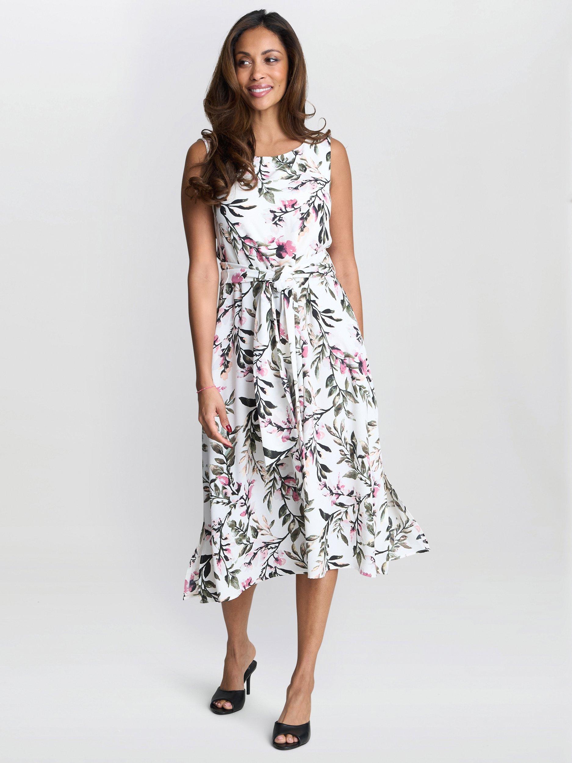 Product image 3 of 5, which shows Gina Bacconi Kelly Floral Dress, Multi, 8