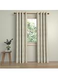 John Lewis Cecilia Pair Lined Eyelet Curtains, Gold Marshmallow