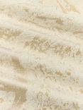 John Lewis Cecilia Pair Lined Eyelet Curtains, Gold Marshmallow