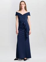 Gina Bacconi Jodie Asymmetric Dress, Jade