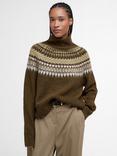 Barbour Lorrie Fair Isle Roll Neck Knitted Jumper