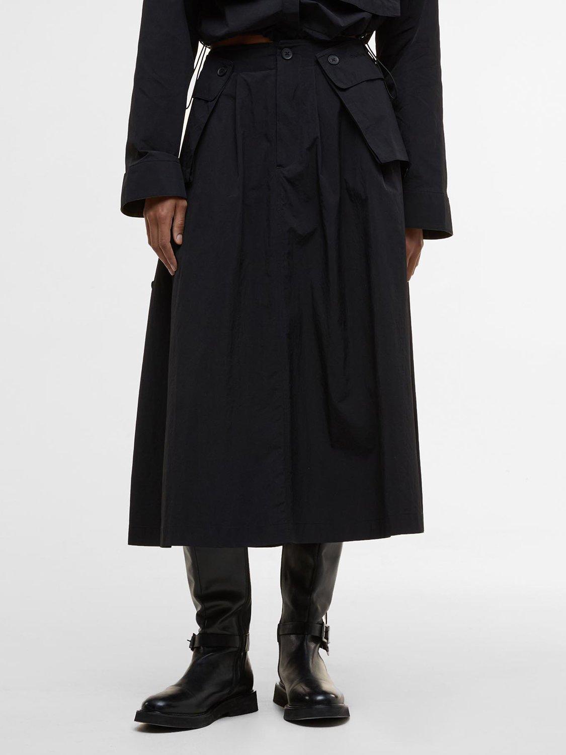 Product image 3 of 6, which shows Barbour Imelda Utility Midi Skirt, Black, 16