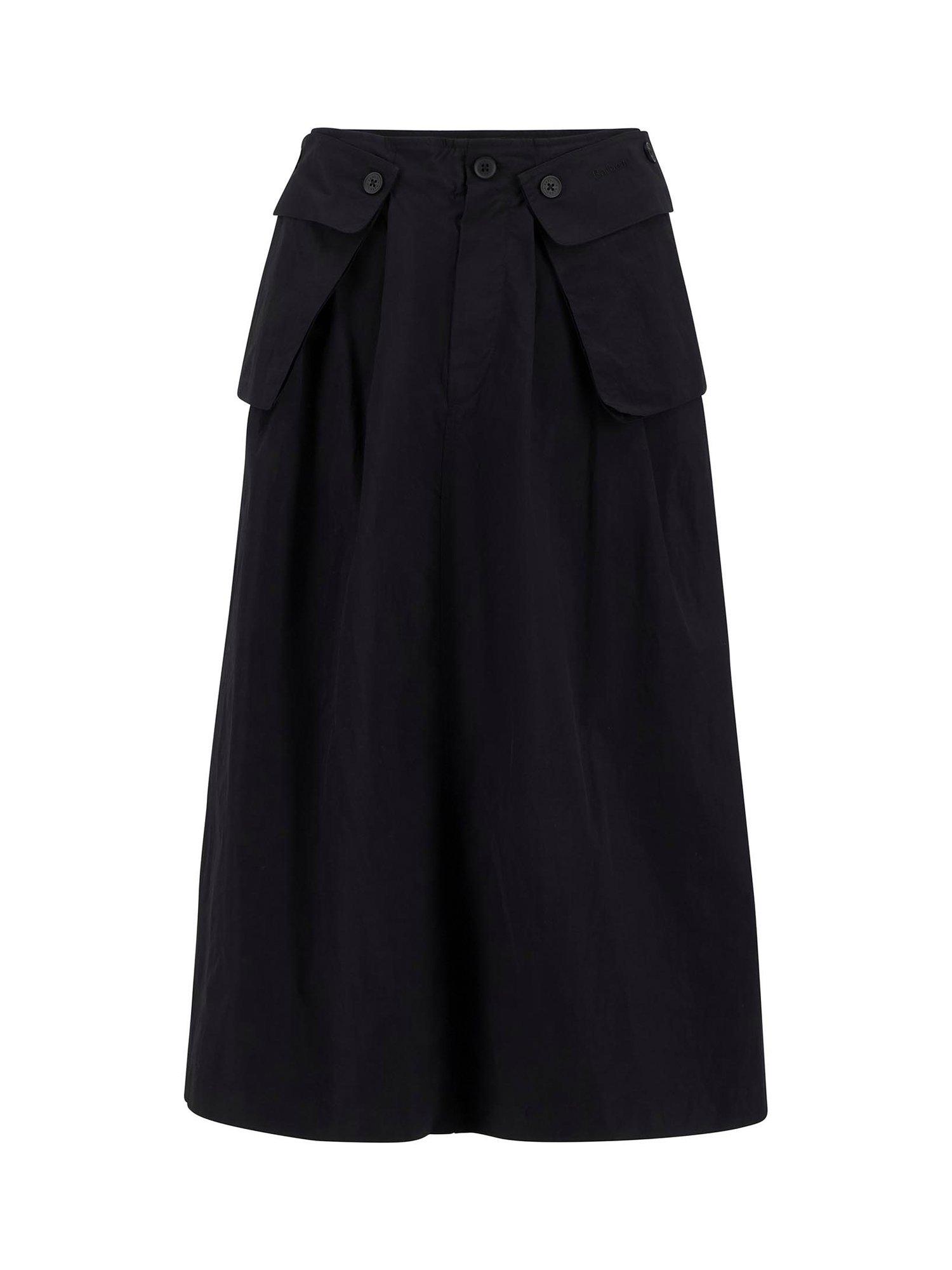 Product image 4 of 6, which shows Barbour Imelda Utility Midi Skirt, Black, 16