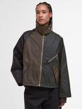 Barbour Arlene Waxed Jacket, Beech/Ancient Tartan