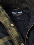 Barbour Elaine Showerproof Jacket, Olive Check/Black