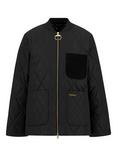 Barbour Leonie Quilted Bomber Jacket, Black/Classictartan