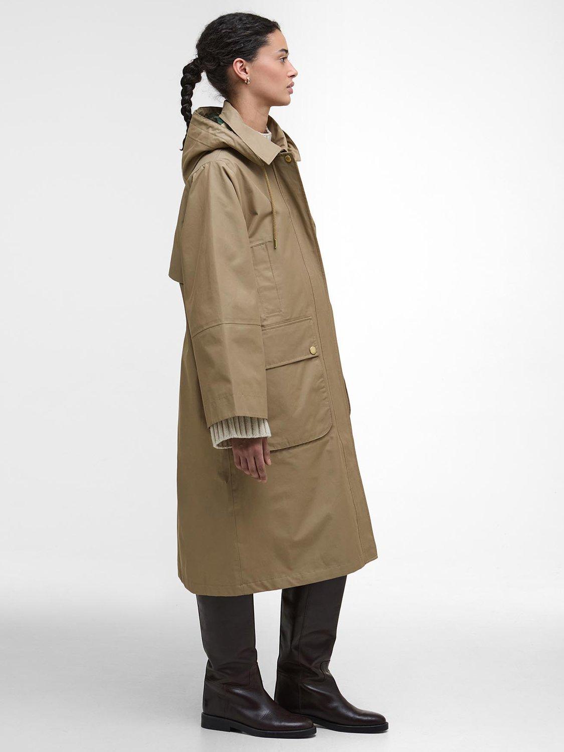 Barbour Maude Waterproof Longline Cotton Blend Jacket