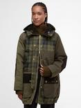 Barbour Shelley Patchwork Longline Showerproof Parka Jacket