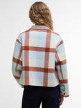 Barbour Robyn Contrast Check Cropped Wool Blend Jacket
