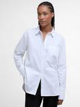 Barbour Freya Bow Cuff Long Sleeve Shirt, White