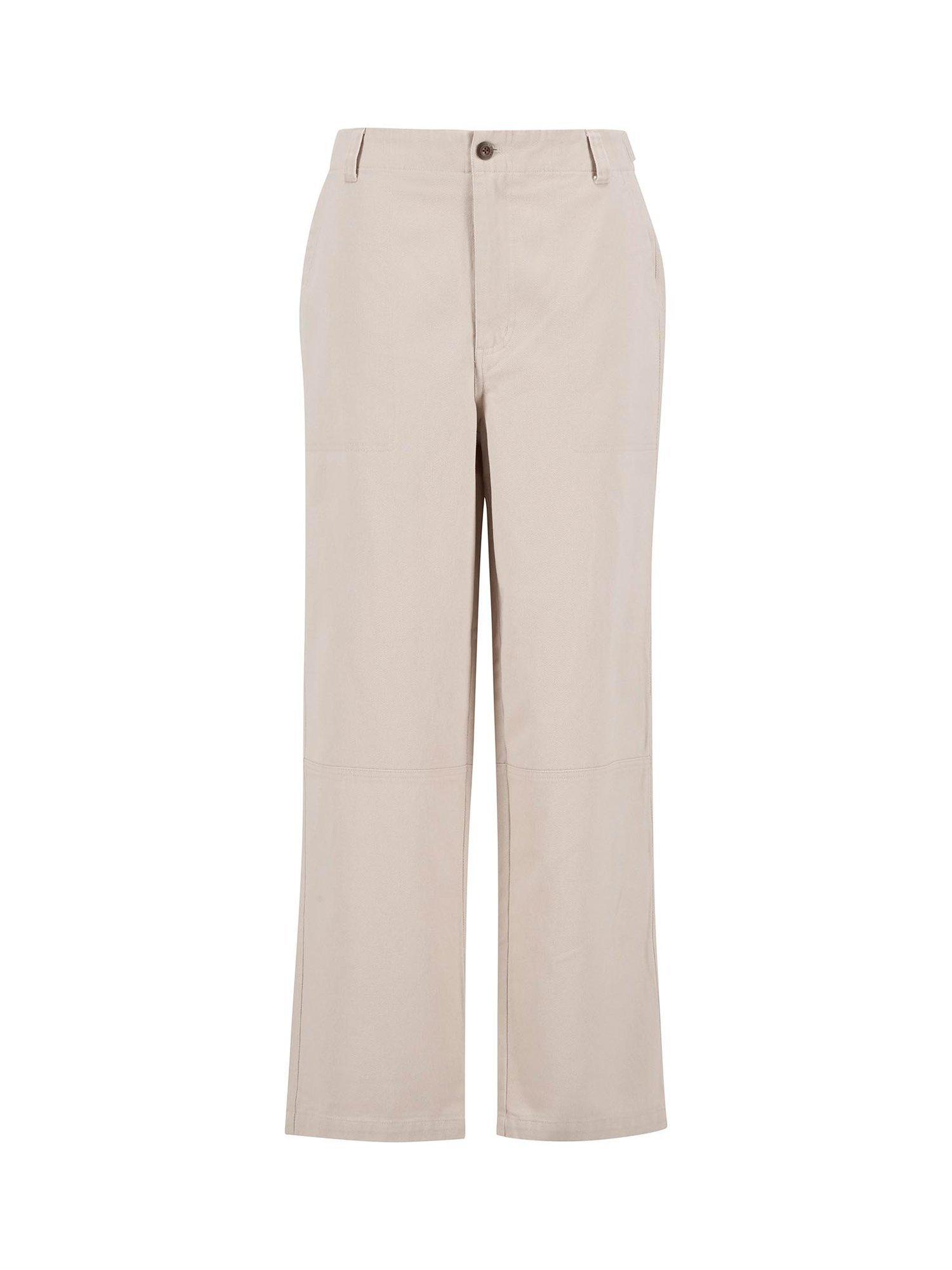 Product image 4 of 6, which shows Barbour Faye Straight Trousers, Oatmeal, 10