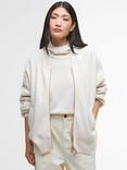 Barbour Milda Knitted Bomber Jacket, White