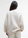 Barbour Milda Knitted Bomber Jacket, White