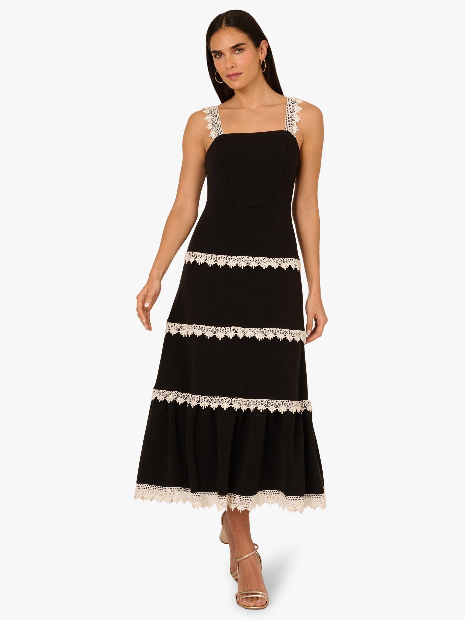 【海外限定】AdriannaPapell ドレス☆Adrianna by Mini Crochet Amazon.com: Adrianna Papell Women's Crochet Sheath Midi